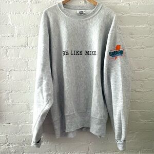 VTG Michael Jordan Gatorade Be Like Mike Embroidered Crewneck Sweatshirt XL